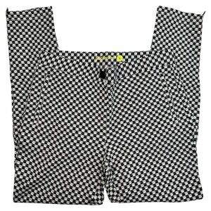 Betabrand Women’s Pencil Dress Pant Yoga Pants Skinny Leg Catstooth Medium NWT